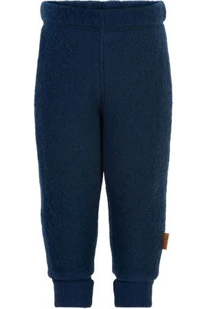 Mikk-Line Wool Pants Outerwear Fleece Outerwear Fleece Trousers Blue