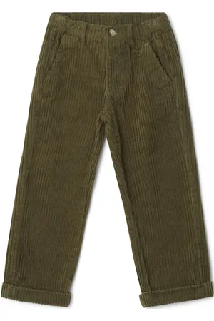 garbo&friends Olive Corduroy Trousers Baby Bottoms Trousers Khaki Green
