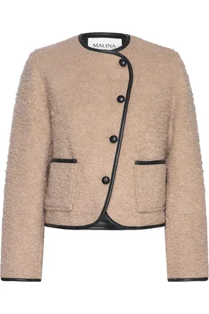 By Malina Nylah Wool Blend Jacket Uldjakke Jakke Beige