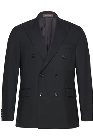 Oscar Jacobson Farris Blazer Designers Blazers Double Breasted Blazers Black