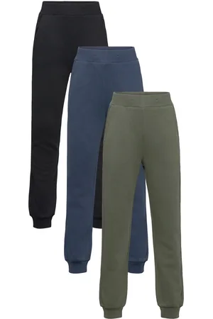 Lindex Trousers Basic Solid 3 Pack Bottoms Sweatpants Multi/patterned