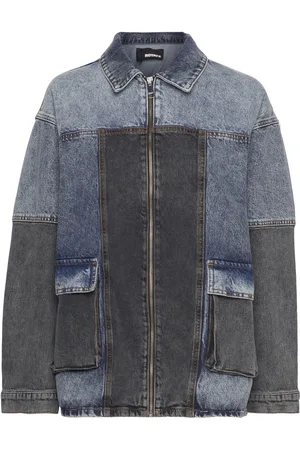 ROTATE Over D Patchwork Jacket Jakke Denimjakke Blue