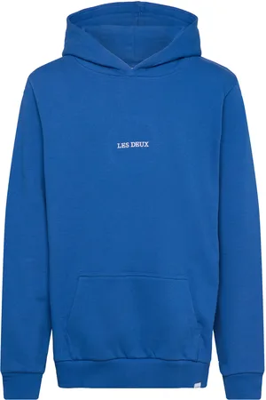 Les Deux Dexter Hoodie Kids Tops Sweatshirts & Hoodies Hoodies Blue