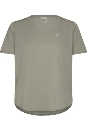 Asics Road V-Neck Ss Top Sport Women Sport Clothing Sports Tops & T-shirts Sport T-Skjorte Green