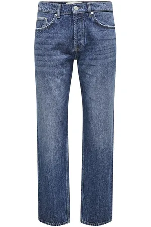 Only & Sons Onsedge Straight Db 9392 Tai Dnm Bottoms Jeans Regular Blue