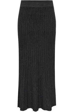 ONLY Onltess Long Skirt Knt Skirts Maxi Skirts Black