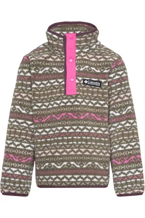 Columbia Helvetia Ii Printed Half Snap Fleece Outerwear Fleece Outerwear Fleece Jackets Multi/patterned