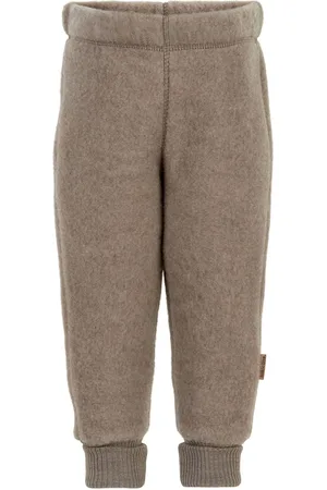 Mikk-Line Wool Pants Outerwear Fleece Outerwear Fleece Trousers Beige