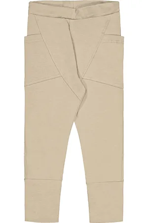 Gugguu Unisex Pants Bottoms Leggings Beige