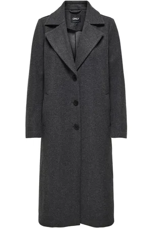 ONLY Onlemma Life Reg. Long Coat Otw Outerwear Coats Winter Coats Grey
