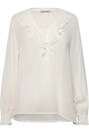 Claire Woman Cwricheloa - Shirt Tops Blouses Long-sleeved Cream