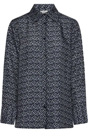 Rodebjer Sofia Brush Tops Shirts Long-sleeved Navy