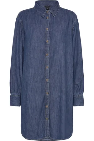 Lindex Dress Vega Kort Kjole Blue