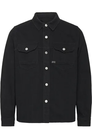 Denham Mens Shirt Other Tops Overshirts Black