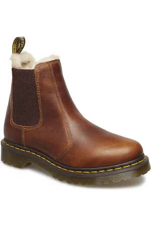Dr. Martens 2976 Leonore Butterscotch Orleans Shoes Boots Ankle Boots Ankle Boots Flat Heel Brown