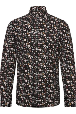 Bruun & Stengade Bs Brishon Performance Fit Shirt Tops Shirts Business Navy