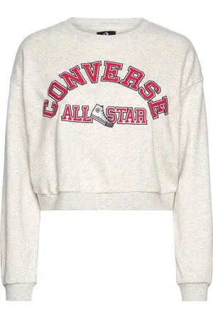 Converse Retro Chuck Heritage Crew Sport Women Sport Clothing Sport Sweatshirts & Hoodies Sport Sweatshirts Grey