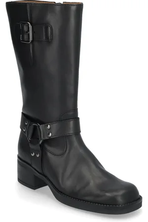 Gabor Biker Boot Lange Støvler Black