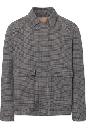 Rue de Tokyo Christian Friburgi Check Tynd Jakke Grey