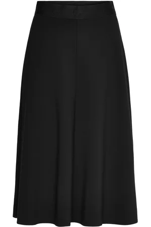 Gerry Weber Skirt Woven Long Skirts Knee-length & Midi Skirts Black