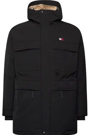 Tommy Hilfiger Tjm Tech Canvas Parka Parka Jakke Black