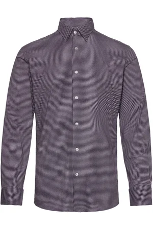 Bruun & Stengade Bs Rio Performance Fit Shirt Tops Shirts Business Purple