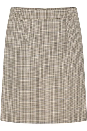 Cream Crimogen Skirt Skirts Short Skirts Beige