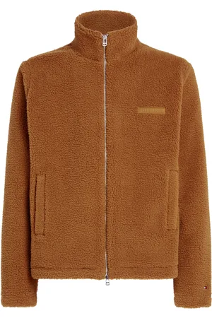 Tommy Hilfiger Monotype Textured Fleece Zt Outerwear Jackets Anoraks Brown