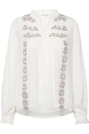 Claire Woman Cwrine - Shirt Tops Blouses Long-sleeved White