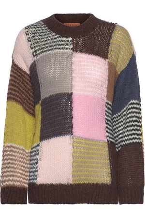 STINE GOYA Long Sleeve Jumper, 2282 Multi Chec Tops Knitwear Jumpers Multi/patterned
