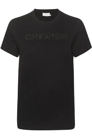 Kaffe Kasandra T-Shirt Tops T-shirts & Tops Short-sleeved Black