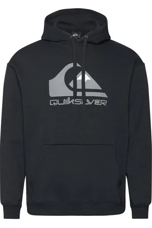 Quiksilver Big Logo Hoodie Sport Men Sport Clothing Sport Sweatshirts & Hoodies Sport Hoodies Black