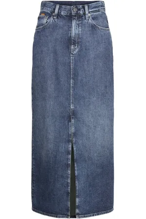 G-Star Viktoria Long Skirt Wmn Lang Nederdel Blue