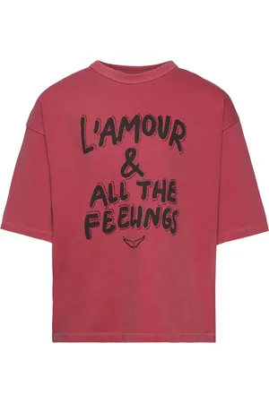 Zadig & Voltaire Short Sleeves Tee-Shirt Tops T-Kortærmet Skjorte Red