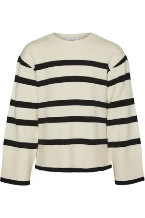 VERO MODA Vmsaba Ls O-Neck Pullover Ga Girl Noos Tops Knitwear Pullovers Cream