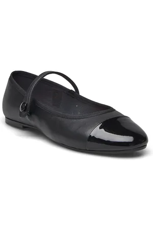 Jonak 264-Dreux Cuir Vernis/Cuir Ballerinasko Ballerinaer Black