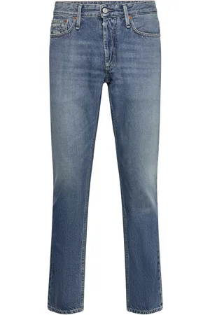Denham Mens Trousers Long Jeans Bottoms Jeans Regular Blue