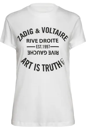 Zadig & Voltaire Walk Ico Blason Eco Tops T-shirts & Tops Short-sleeved White