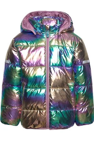 Lindex Puffer Jacket Small Kids Foret Jakke Multi/patterned