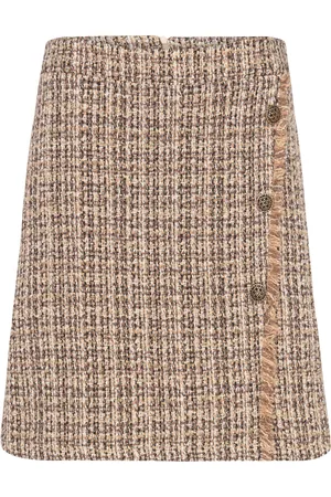 Claire Woman Cwnancy - Skirt Skirts Short Skirts Brown