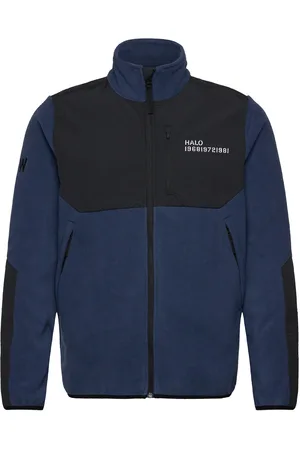Black Halo Blocked Zip Fleece Tops Sweatshirts & Hoodies Fleeces & Midlayers Blue