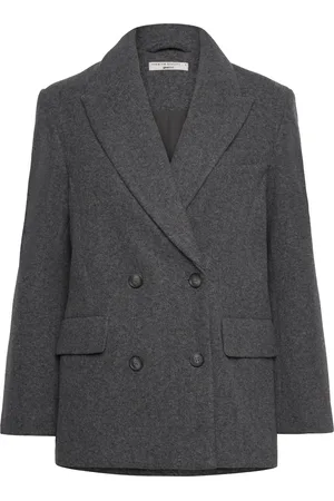 Gina Tricot Tailored Jacket Uldjakke Jakke Grey