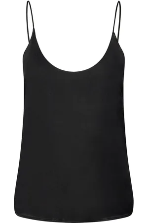 Scotch&Soda Core Jersey Woven Tank Tops T-shirts & Tops Sleeveless Black
