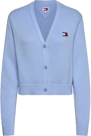 Tommy Hilfiger Tjw Essential Badge Cardigan Ext Tops Knitwear Cardigans Blue