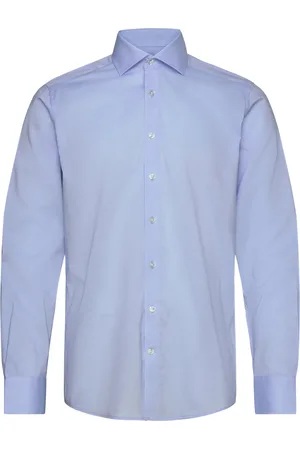 Bruun & Stengade Bs Barnes Modern Fit Shirt Tops Shirts Business Blue