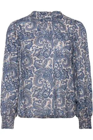 Claire Woman Cwraquel - Shirt Tops Shirts Long-sleeved Blue