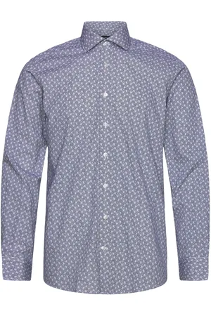 Bruun & Stengade Bs Hassan Modern Fit Shirt Tops Shirts Business Blue