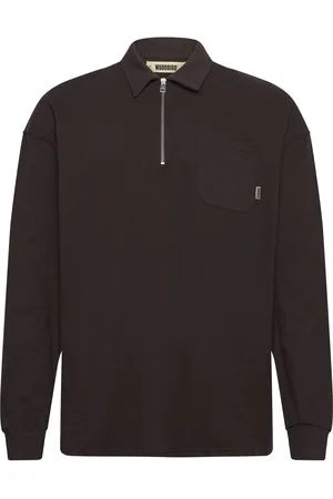 Woodbird Wbdom Terry Polo Tops Polos Long-sleeved Brown