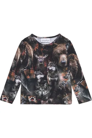 Gugguu Print Shirt Tops T-shirts Long-sleeved T-Skjorte Multi/patterned