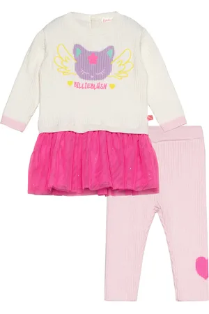 Billieblush Ens.dress+Leggings Sets Sets With Long-sleeved T-shirt Pink